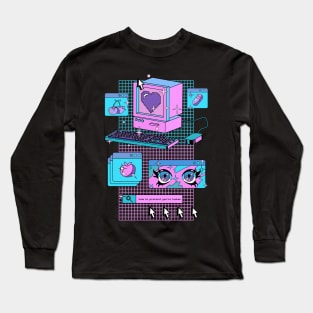 90s anime kawaii vaporwave Long Sleeve T-Shirt